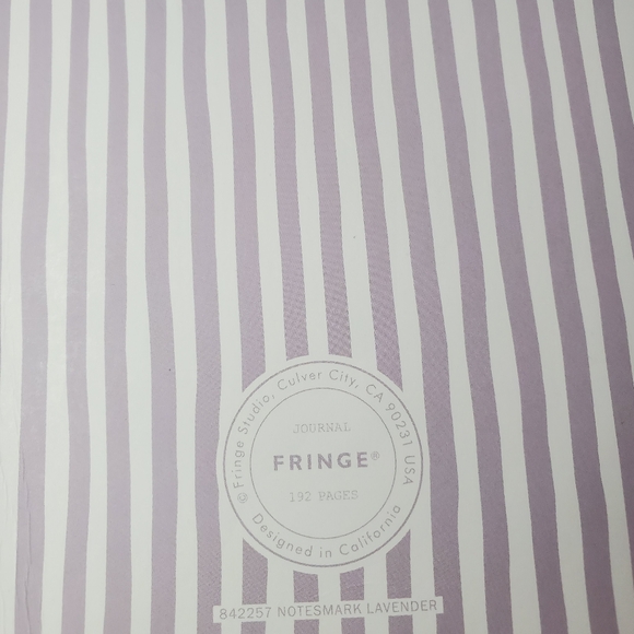 FRINGE STUDIO "Notesmark Lavender" Faux Leather Vegan Gold Notebook Journal - Picture 6 of 8